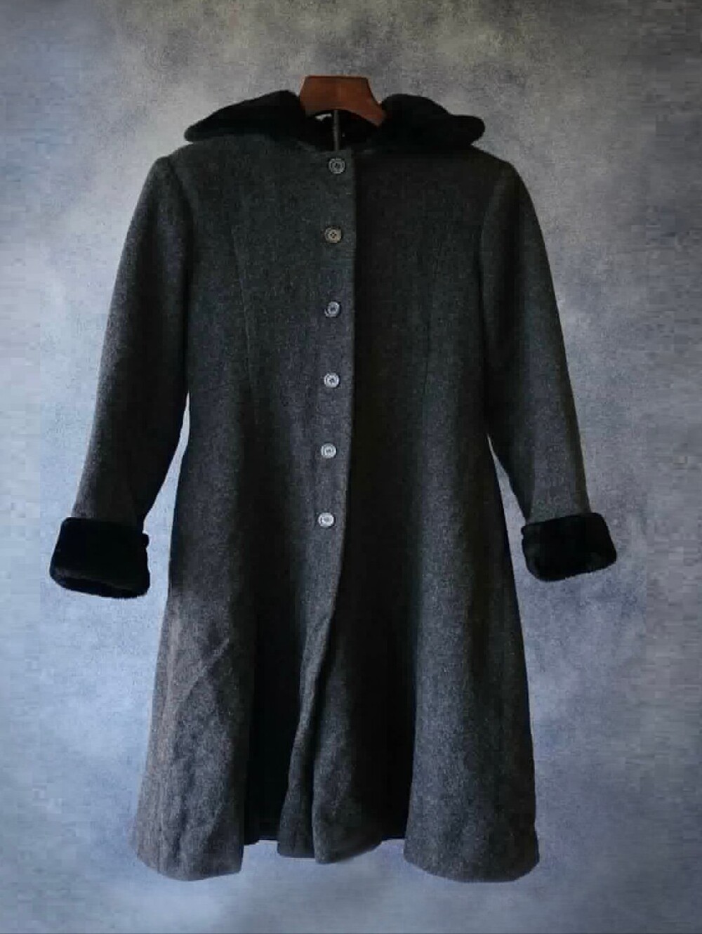 Girls' Size 16/Large Vintage Wool Coat Tailored by Rothschild